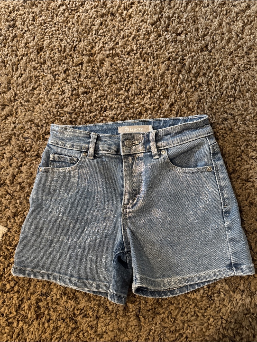 Tractr Denim Sparkle Denim Shorts